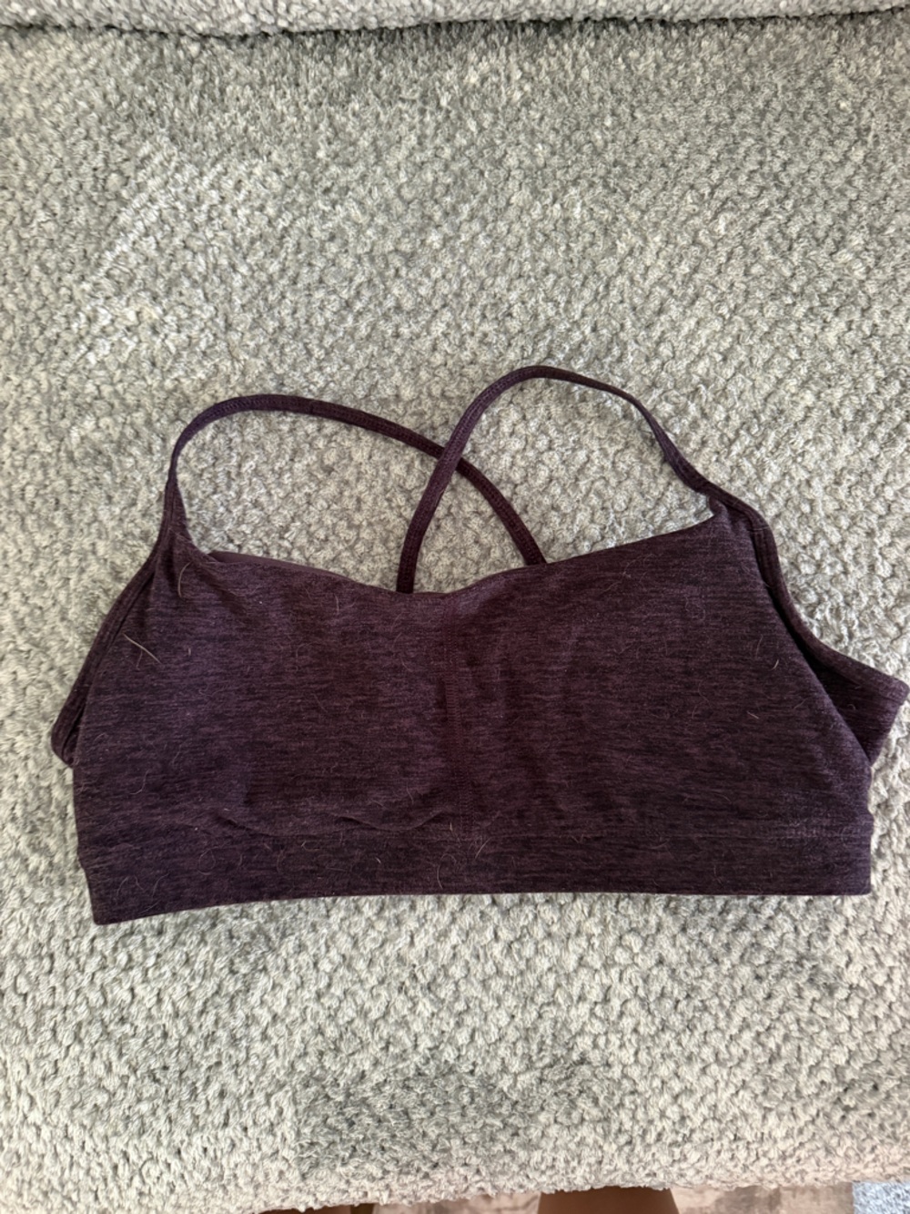 Stretch Bandeau Bralette in Deep Plum